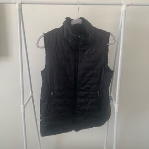 Reversible Black Puffer Vest